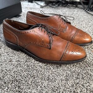 Allen Edmonds Men's Sanford Cap-Toe Oxford Dress Shoes Sz 9 D Brown